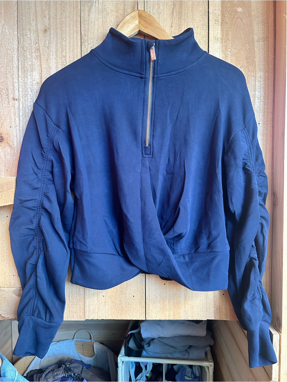 Salt Project Cloudluxe Twist Quarter Zip